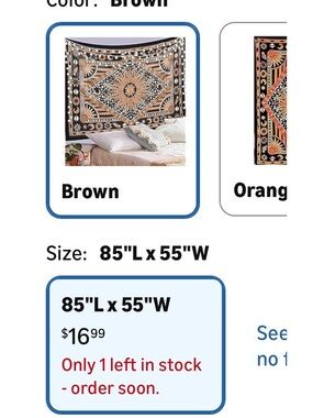 Brown Celestial Tapestry Wall Hanging - Boho Home Decor